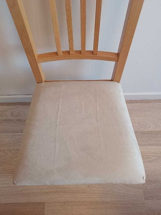 Krzesło dębowe tapicerowane
