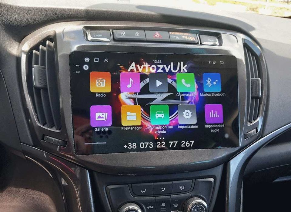 Магнітола ZAFIRA B C Opel ASTRA H G VECTRA C MERIVA CarPlay Андроїд 16