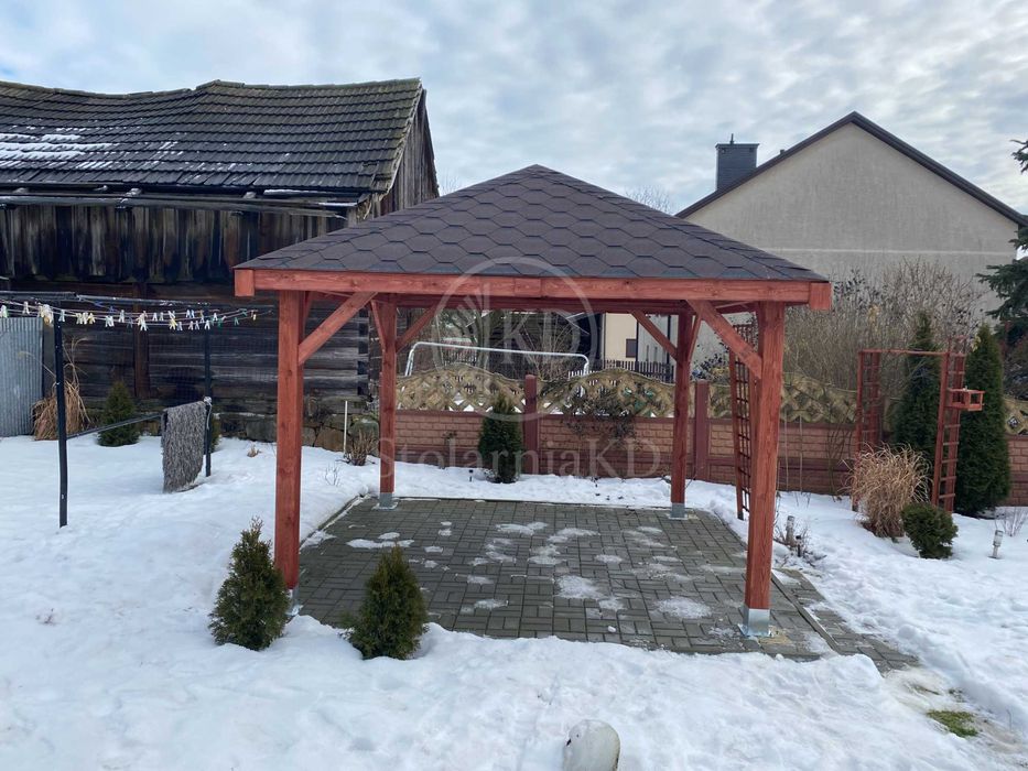 Altana ogrodowa drewniana 3x3 altany solidna wiata inne wymiary ROD