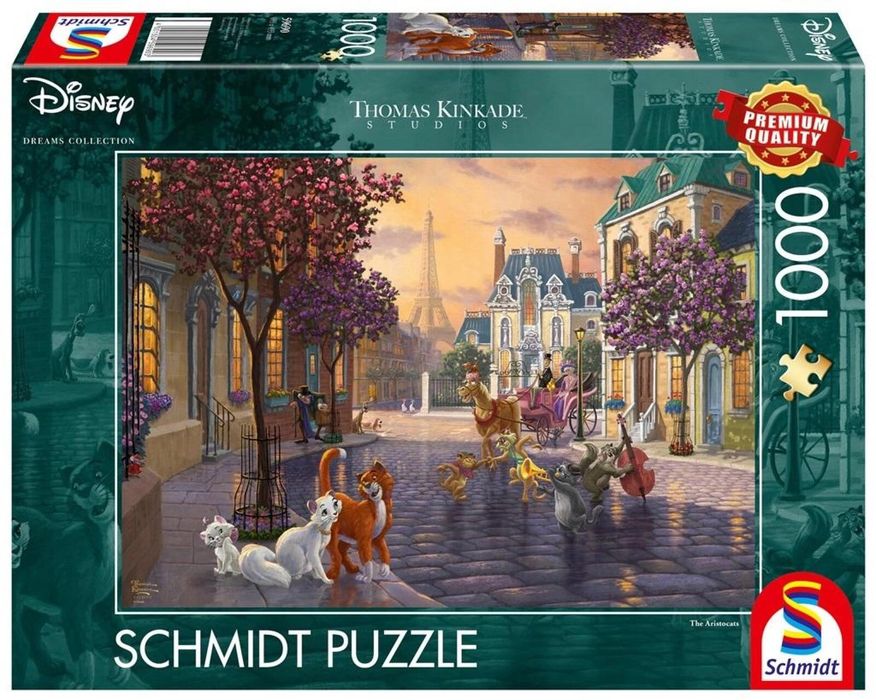 Puzzle PQ 1000 Arystkotaci (Disney) G3 pudełko,376x279 mm