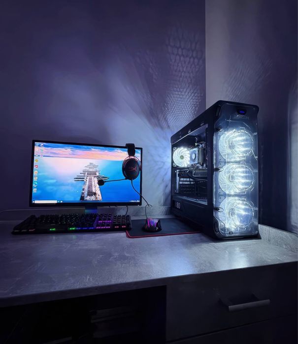 Ігровий компʼютер Відеокарта rx6600 аналог RTX3060 ryzen 5 3600