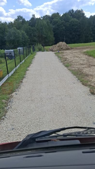 Budowa dróg dojazdowych, korytowanie, utwardzanie terenu, kamień na drogę, kruszywo, rozbiórki.