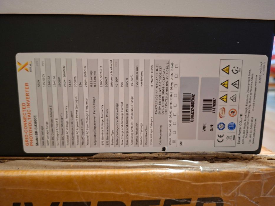 Inversor Híbrido Solax SK-SU3000E