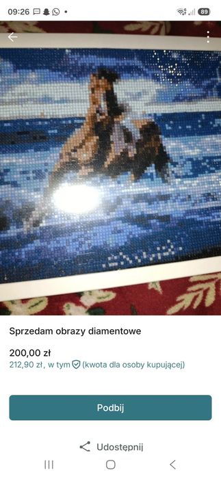Sprzedam obraz diamentowy