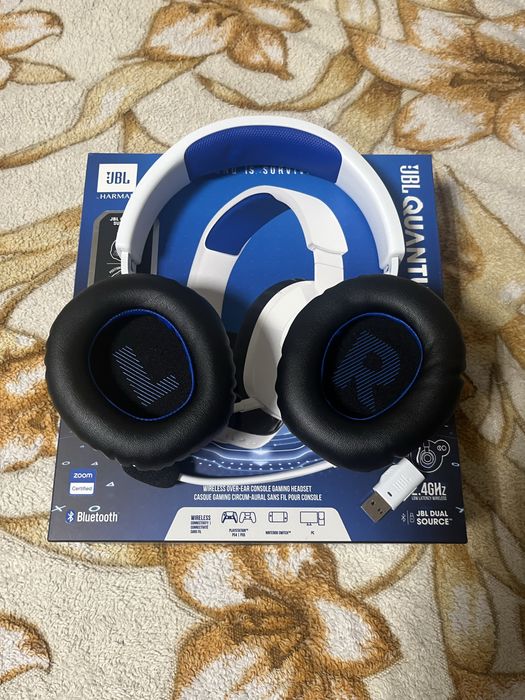 Беспроводные игровые наушники для ПК Bluetooth JBL Quantum 360P White