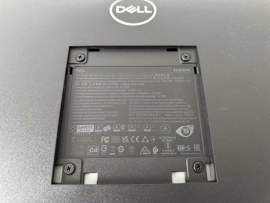 Uszkodzony! Monitor Dell E2423HN - full zestaw (do negocjacji)