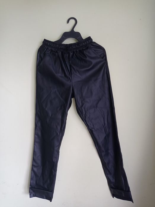 Штани чорні еко шкіра