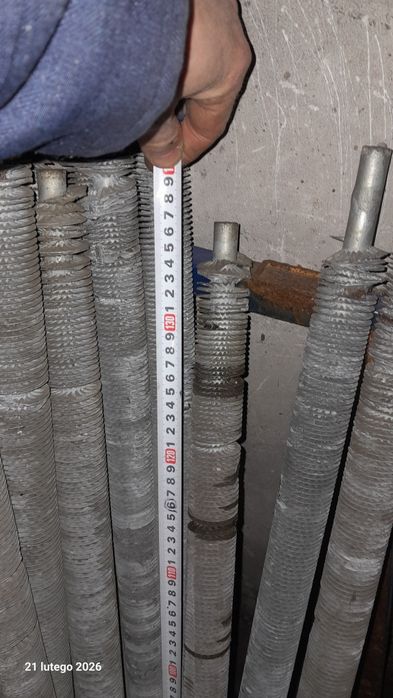 Rurka radiator żebrowana nagrzewnica webasto