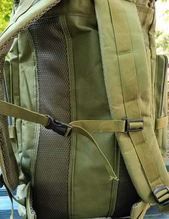 Зелений рюкзак хакі 60 л, вещмешок, баул армійський