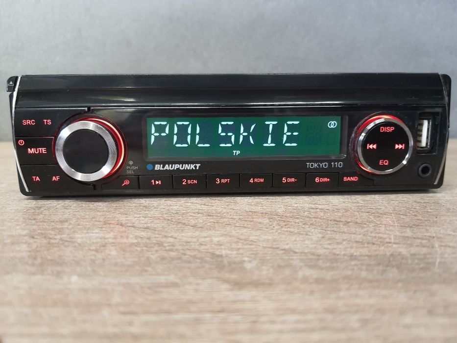 Radio samochodowe Blaupunkt TOKYO 110 karty SD, USB, AUX, RDS, Zadbane RCA dla wzmacniacz