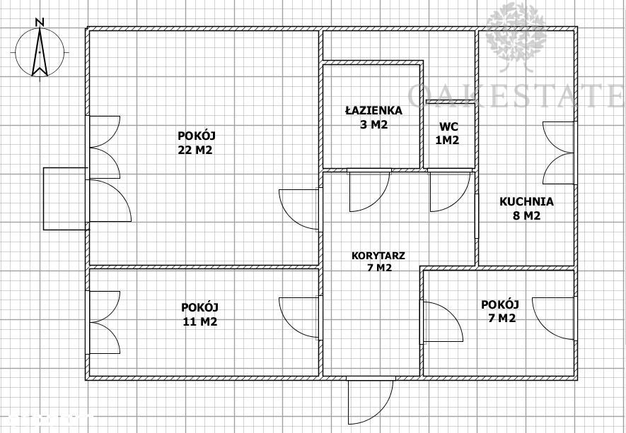3-pokojowe mieszkanie 58,40 m² – centrum Skarżyska