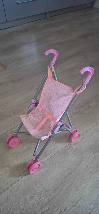 Wózek spacerówka dla lalek z lalką co wydaje odgłosy dziecka komplet.