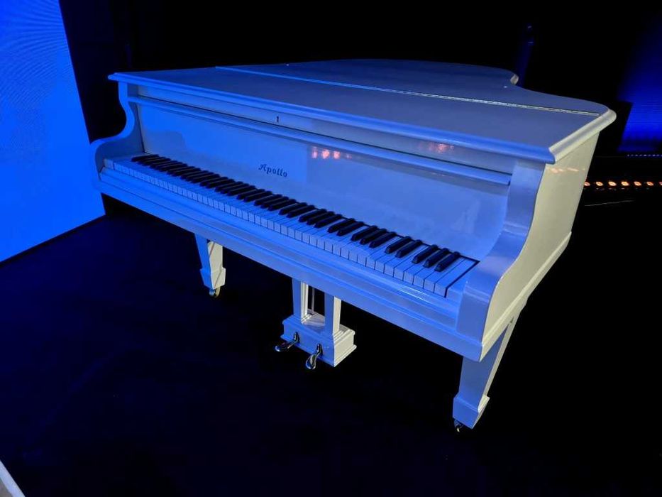 Biały Fortepian APOLLO dł. 183cm BIAŁY POŁYSK