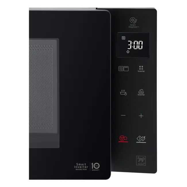 Micro-ondas com grill LG NeoChef™ MH6336GIB, 23 litros, 1000 W, Smart Inverter, EasyClean™, preto - Como novo