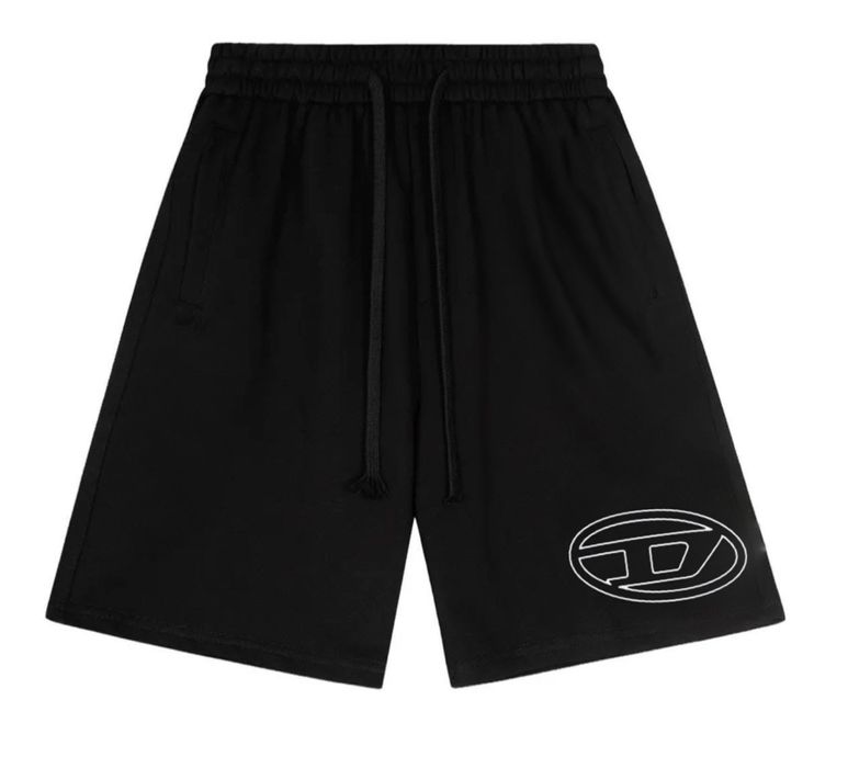 Спортивные шорты  Diesel Logo унисекс черные дизель