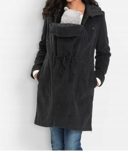 B.P.C płaszcz ciążowy z panelem dla dziecka szary ^34