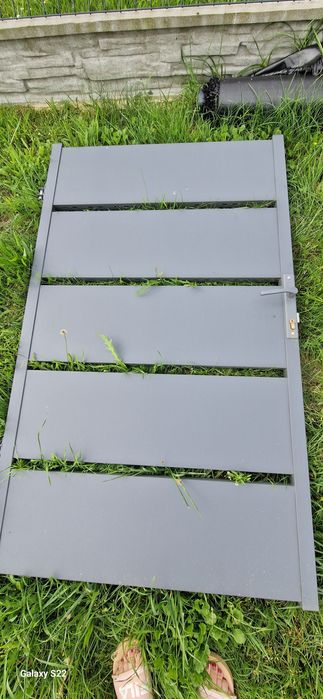 Brama i furtka antracyt piaskowana