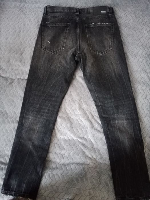 Spodnie jeansowe czarne męskie 29/30