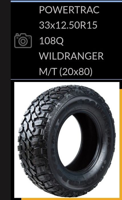 2 pneus Novos Goodride 33x12,50R15 - Oferta da entrega em todo o país