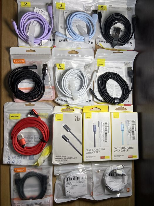 Кабель зарядки Baseus  usb-typeC, lighting, кутові,довжина 1 , 2 метри