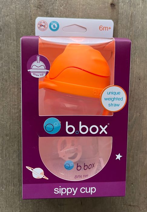 *NOWY* bidon ze słomką b.box Orange Zing pomarańczowy kubek 240ml