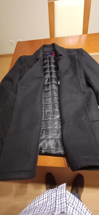 Sobretudo Cinzento Escuro Homem