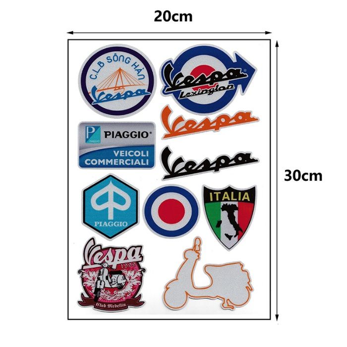 Autocolantes Vespa-Piaggio