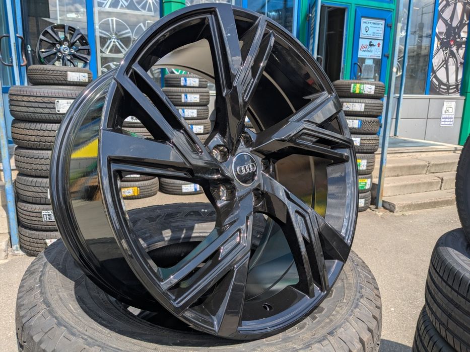 Audi_ диски R20_ PCD5*112 черный глянец