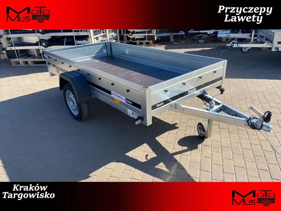 Martz Przyczepa Martz Basic 230 1 oś 230x126x30cm DMC 750 kg  Przyczepa Martz 230x126x30 1 osiowa Kraków Targowisko HIT!
