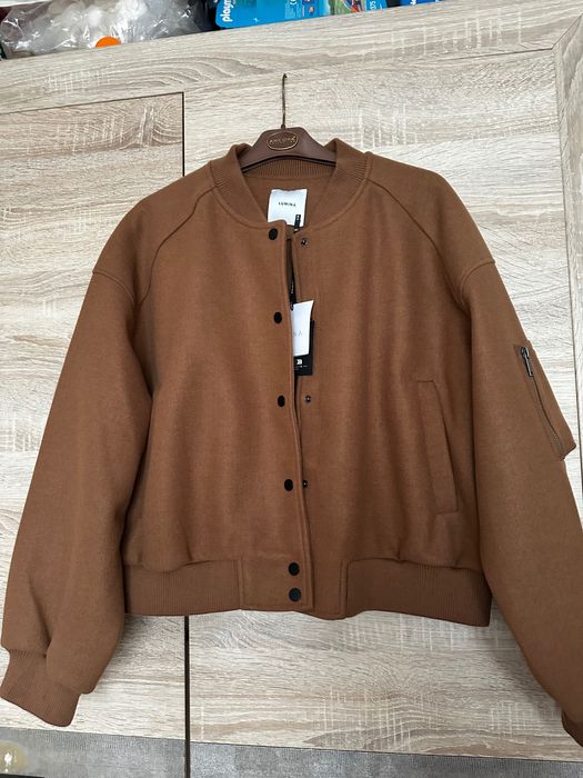 Karmelowa kurtka bomber z Luminy rozmiar M/L
