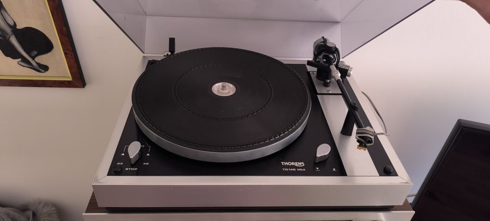 Thorens TD 145 MkII – Gira-discos Vintage (Para revisão / não testado)