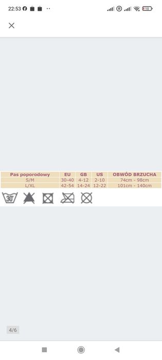 Pas ciążowy Carriwell L/XL