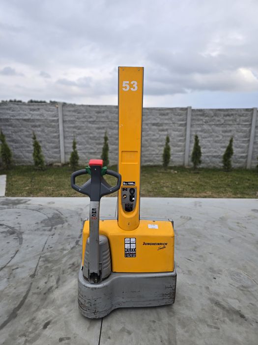 Wózek paletowy masztowy elektryczny Jungheinrich EMC 10 bat.2026r 24v