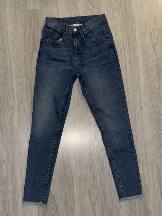 Jeansy JANINA damskie granatowe rozmiar 36