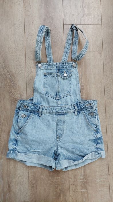 spodenki szorty jeansowe damskie ogrodniczki r.xxs Bershka