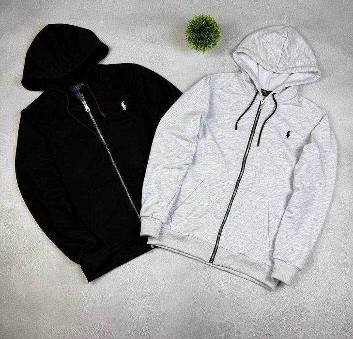 Зіпка Polo Style з капюшоном — кофта на замку, casual