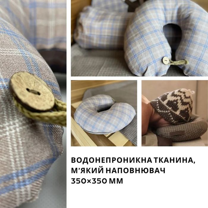 Підголовник, підспинник для бані, лазні, сауни
