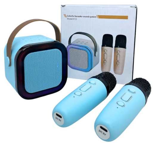 Бездротова портативна Bluetooth колонка з мікрофоном Караоке Микрофон