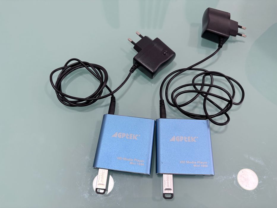 Leitores Multimédia AGPtek HD Media Player Mini 1080 (2 unidades) [92]