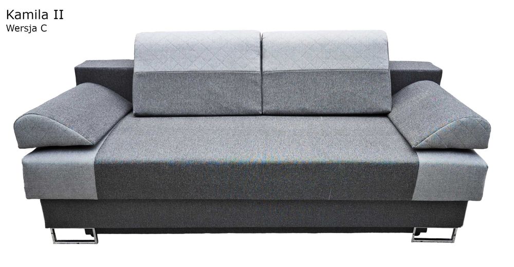 Nowa Kanapa Kamila -Gruby bonel, schowek, automat, PRODUCENT