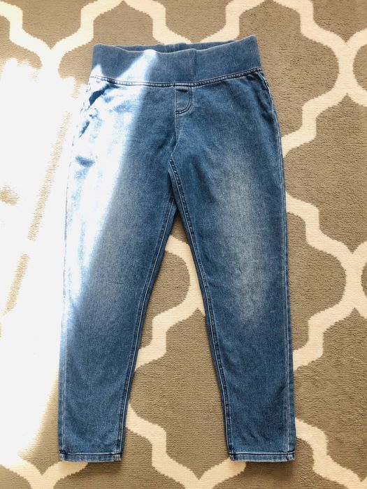 Spodnie damskie jeansowe 40 slim na gumce