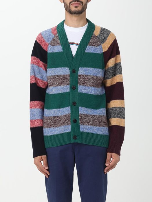 Шерстяной свитер Paul Smith Multicolor Striped Cardigan