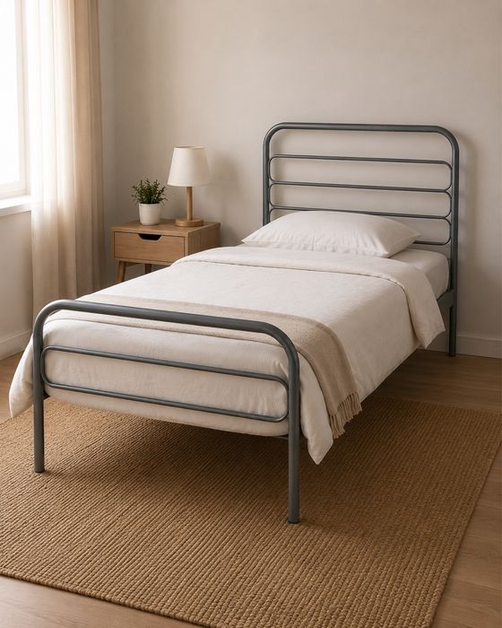 Cama individual IKEA em ferro + colchão