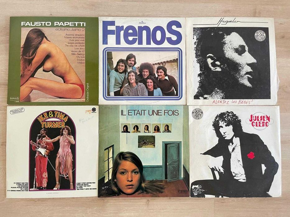 Lote de discos de vinil LP anos 70 / 80 - Brotherhood of Man, Dona Summer, Fausto Papetti, Kim Wilde, Kim Carnes, Vicky Landers, etc