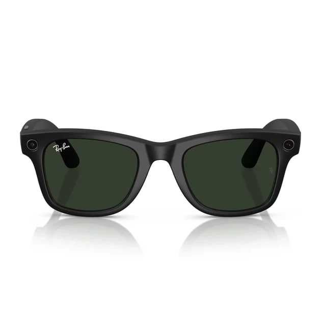 Ray-Ban Meta Wayfarer Matte Black/Clear to Graphite Green Transitions
