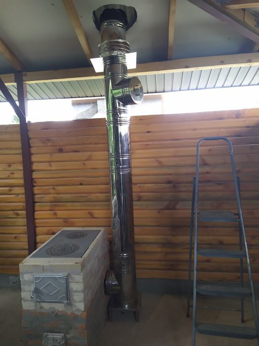 Монтаж установка дымоход димар димохід вентиляція вентиляция отопление