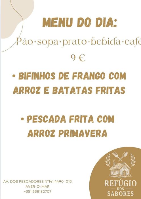 Prato do dia - Refúgio dos Sabores