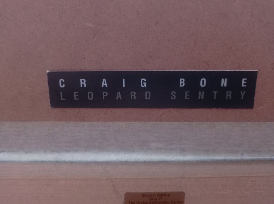 Duży obraz "Leopard Sentry" Craig Bone
