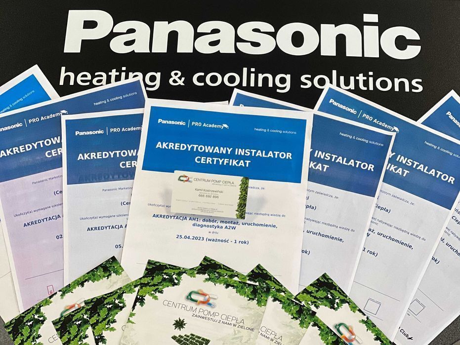 Zestaw z montażem pompa ciepła Panasonic 5KW