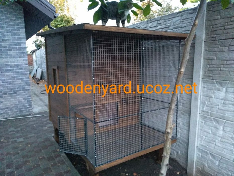 Вольер, будка, ограждение, клетка для собак и котов